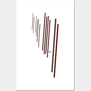 Red Minimalism Posters and Art